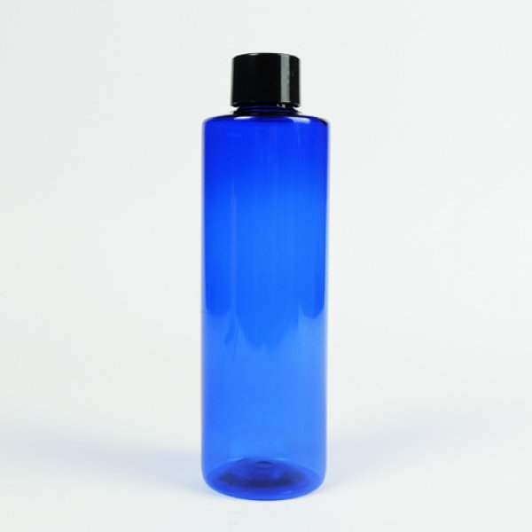 画像1: １つ穴中栓付き プラスチックボトル(青色) 250ml (1)