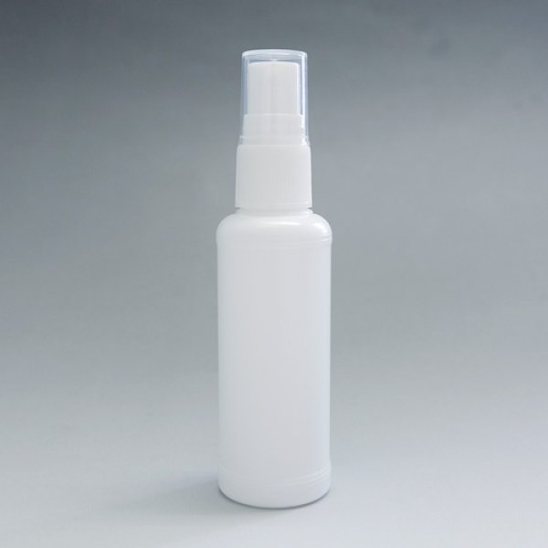 画像1: スプレータイプ・PEボトル50ml（ホワイト） アルコール対応 (1)