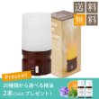 画像1: 【送料無料】アロマランプディフューザー★ダークブラウン★（精油5ml×3本付き） (1)