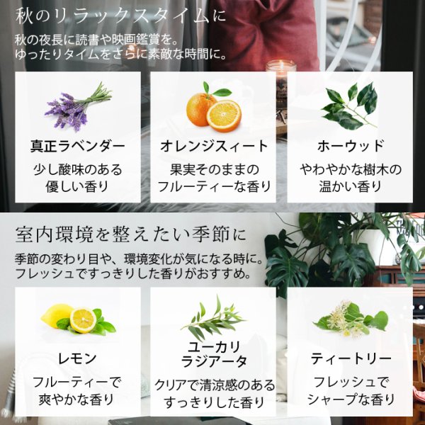 画像6: ＼40種から／ 選べる3本セット 各10ml アロマオイル エッセンシャルオイル 精油 アロマ 加湿器 セット ギフト ラベンダー ルームフレグランス【送料無料】【代金引換不可】100％pure (6)